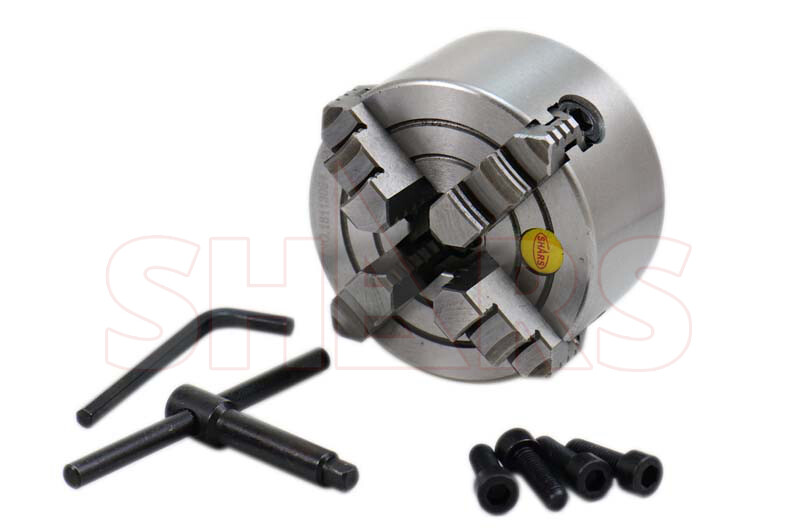 SHARS 4" 4 Jaw Independent Lathe Chuck with TIR Certification NEW #[
