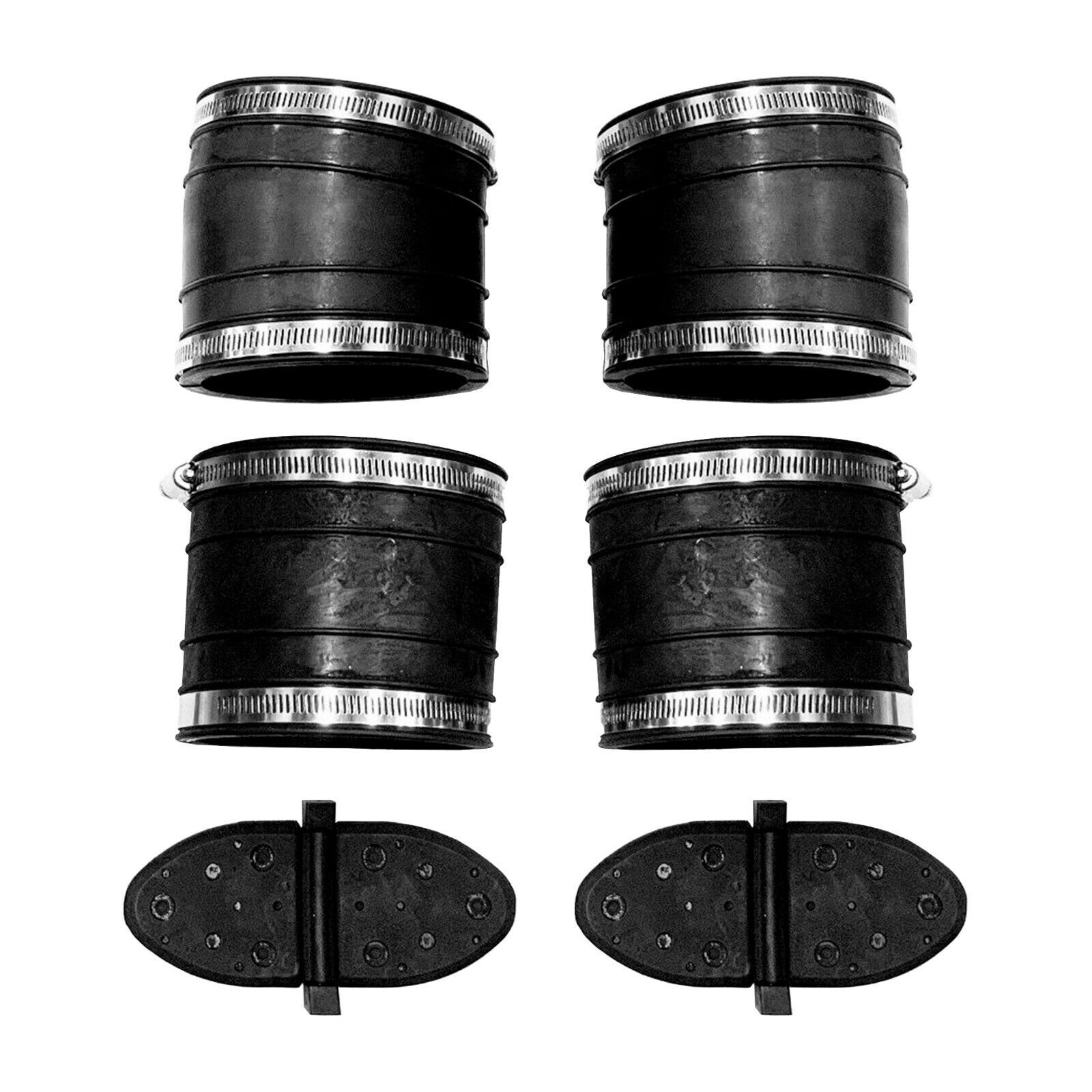 Upper and Lower exhaust Hose tube rubber coupler Bellows Mercruiser 4.3 5.0 5.7L