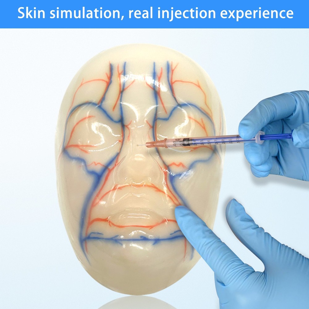 Facial Micropigmentation Training Model One-to-one Normal Female Face Repeatable