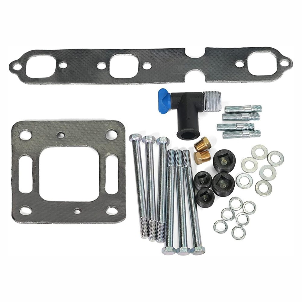 Exhaust Manifold & Riser Kit for MerCruiser Marine 4.3L V6 262 85‑02 99746 44354