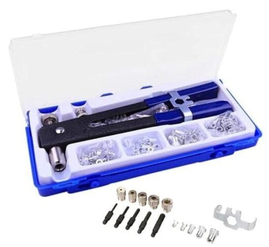 86 Pcs Heavy Blind Rivet Nut Tool Kit Hand Riveter Wrench Threaded Insert