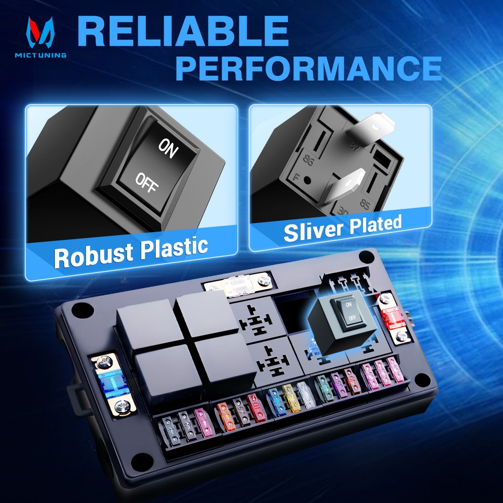 6-Pack 9038 Relay Bypass Switch Kit - Diagnostic Scanner & Test Tool 12V System