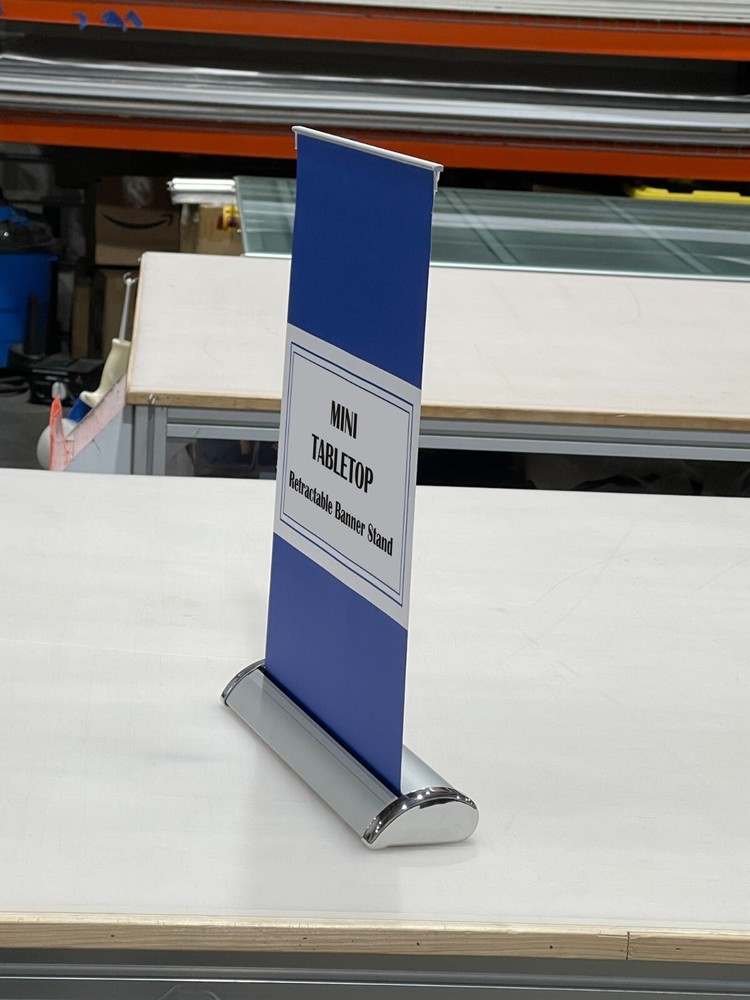 8 ½"x 11 ½"（A4） Mini Tabletop Retractable Banner Stand