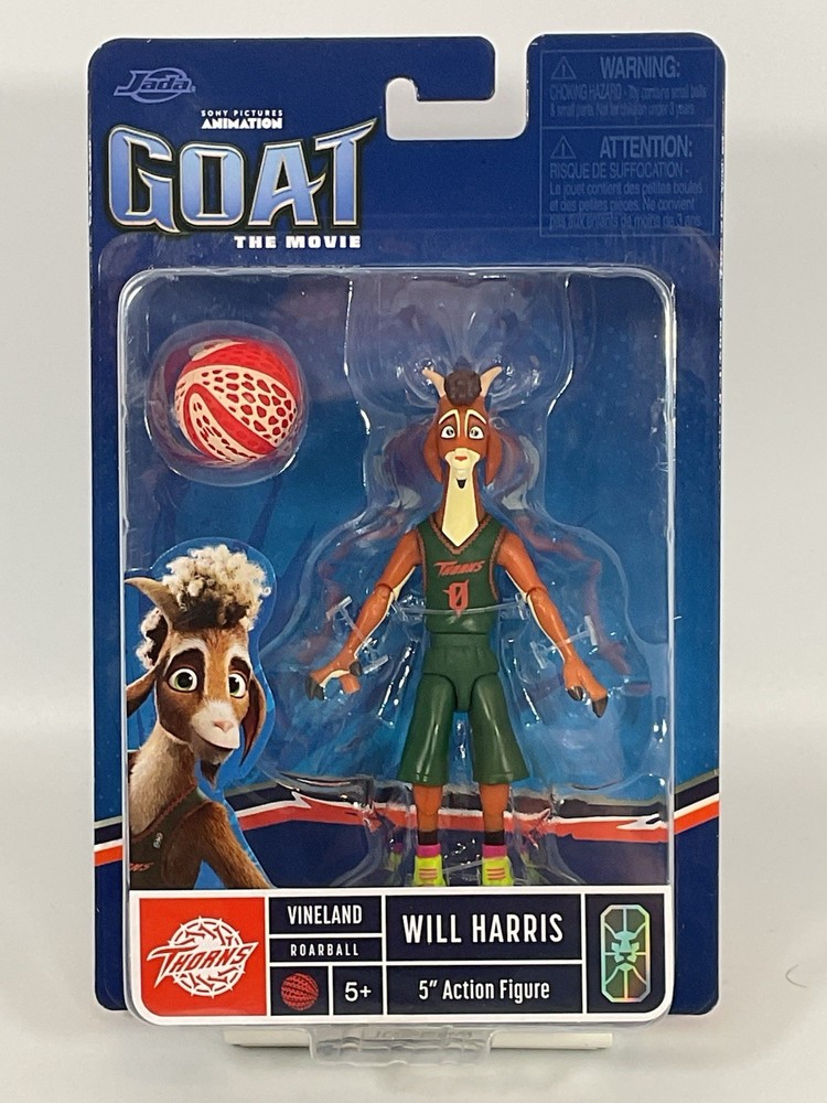 Jada Will Harris 5" Moveable Figure & Basketball "Goat" Movie 36857 New In Box