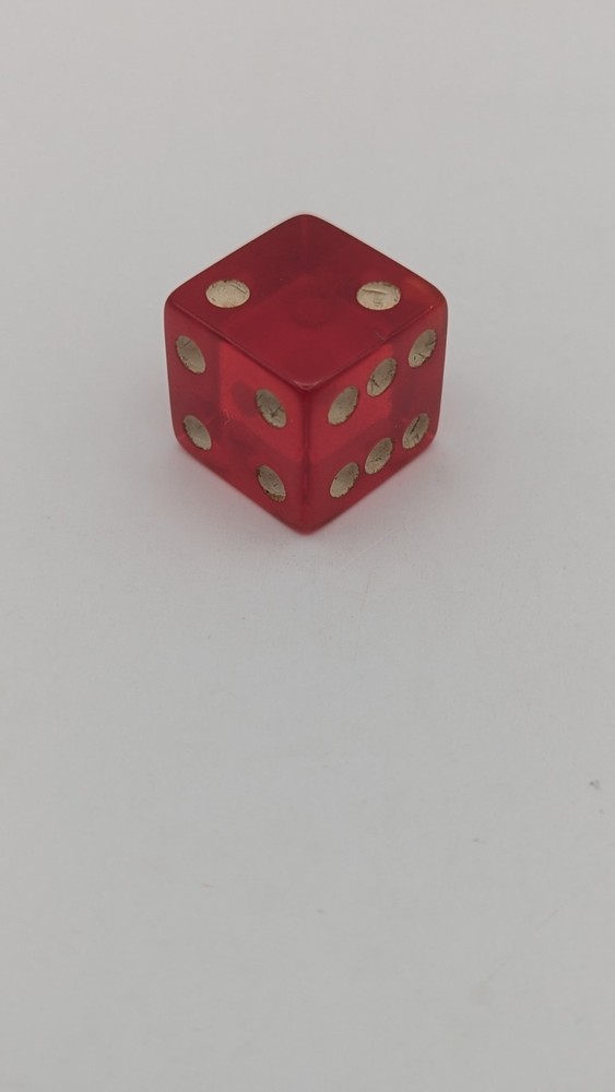 Vintage Cherry Translucent Bakelite Dice