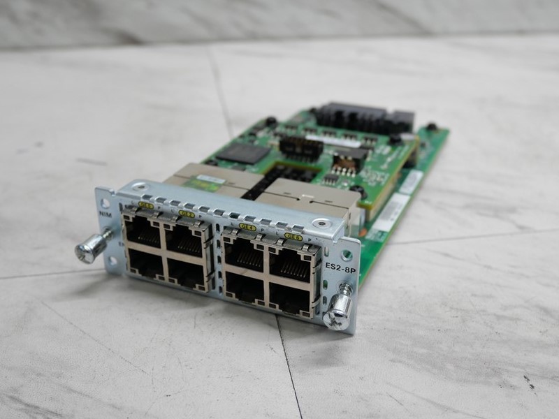 Cisco NIM-ES2-8P 8-Port POE Gigabit Ethernet LAN Switch Network Interface Module