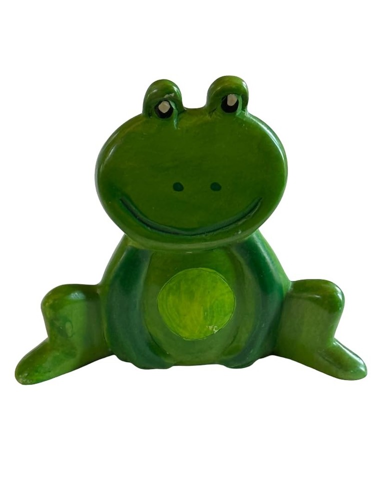 Green Frog Figurine