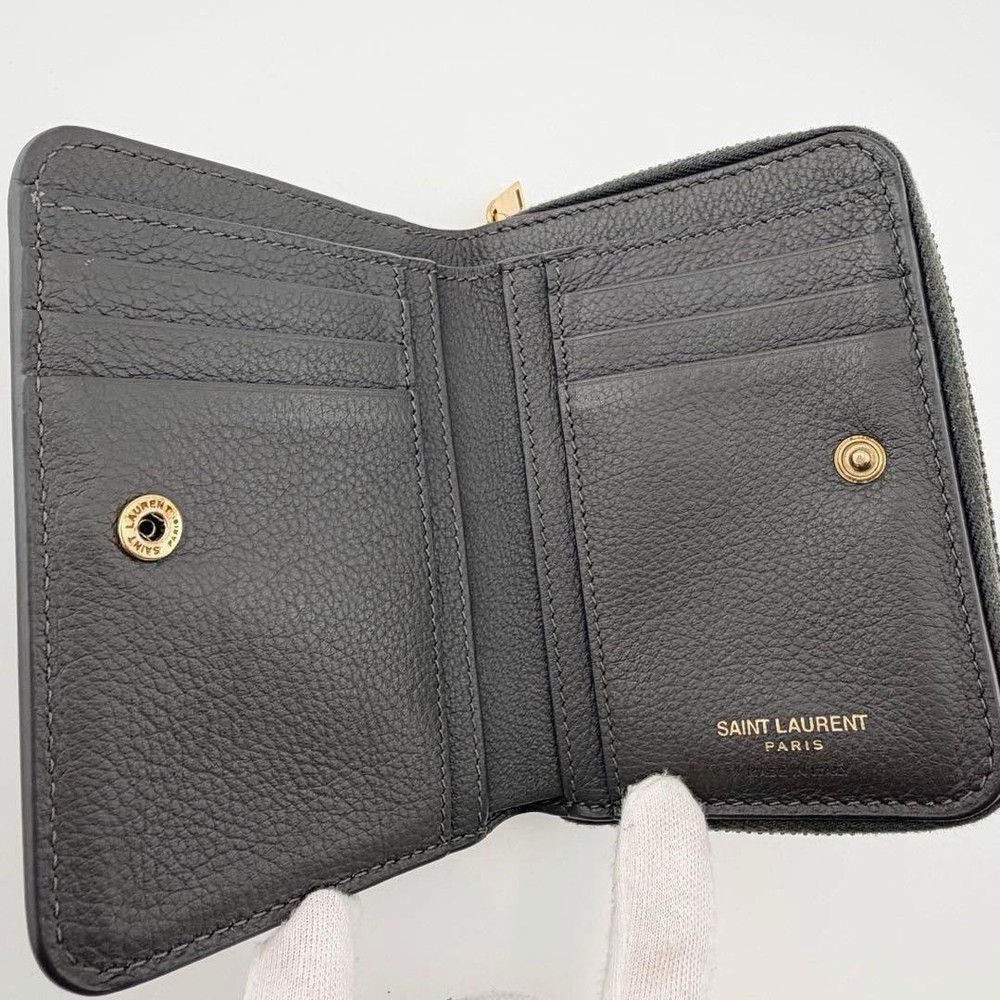 SAINT LAURENT 二つ折り財布 黒
