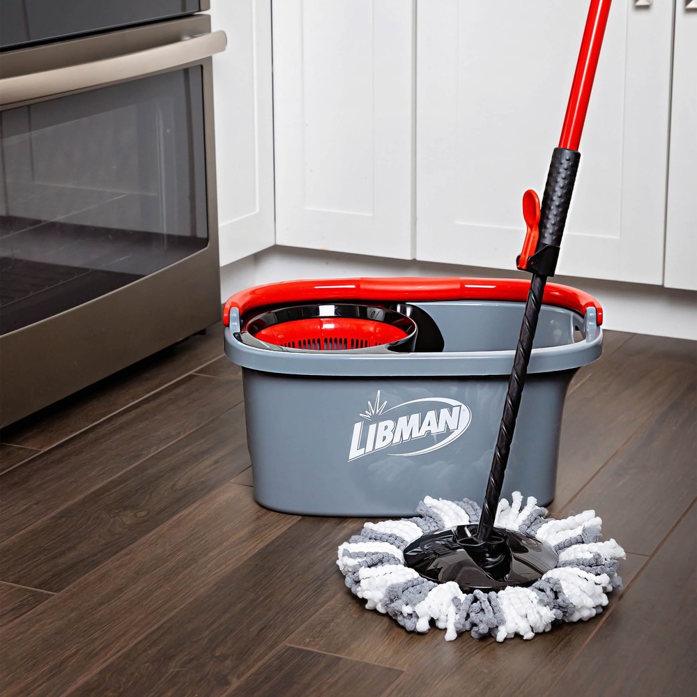 Libman Microfiber Spin Mop System High Power Professional Grade