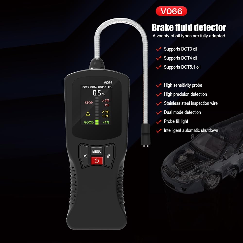 Digital Car Brake Fluid Tester Moisture Analyzer Test Tool for DOT3 DOT4 DOT5.1
