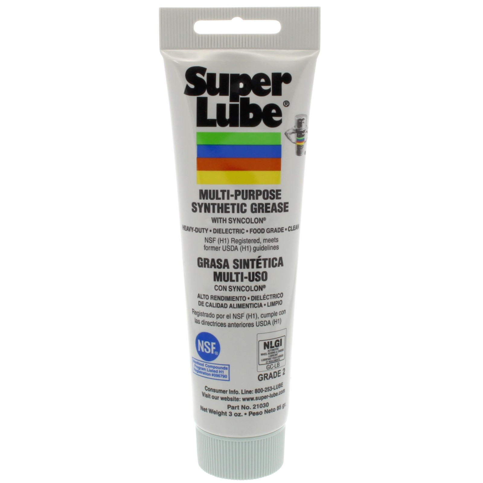 Super Lube-21030 Synthetic Multi-Purpose Grease, 3 Oz. – Synthetic Lubricant