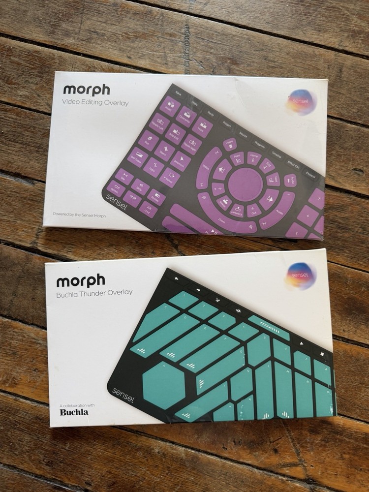 Sensel Morph MIDI Controller Buchla Thunder and Video Editing Overlay Bluetooth