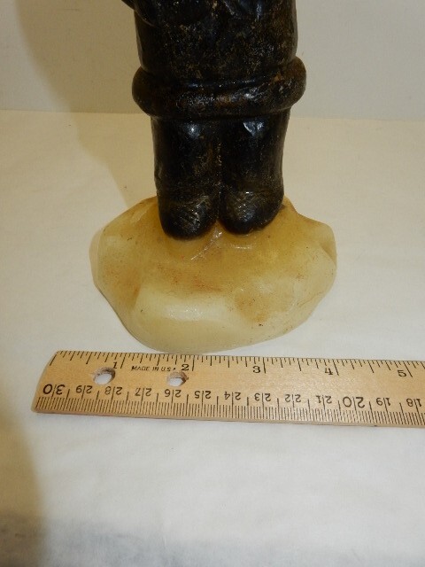 8 1/4" Tall Carved Eskimo Candle