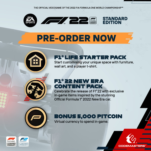 PS5 - F1 22: Pre-order Content Bundle DLC, No GAME