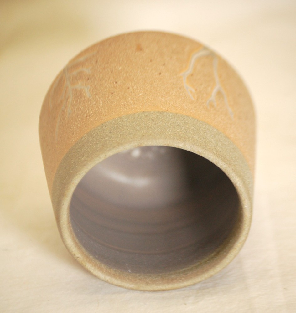 Stoneware Succulent Planter Abstract Designs Windowsill