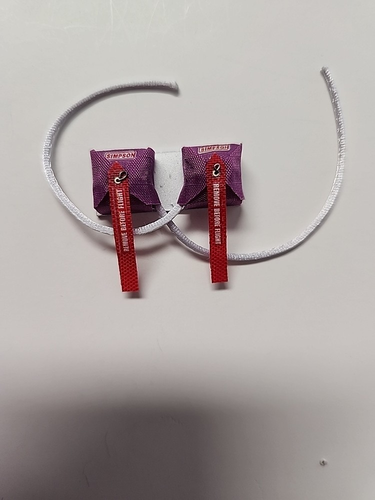 1/24 SCALE DOUBLE LAVENDER SIMPSON DRAG CHUTE