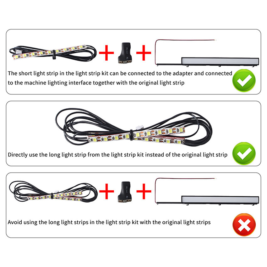 For Bambu P1P COB 3D Printer High Brightness High Density Light Strip Set