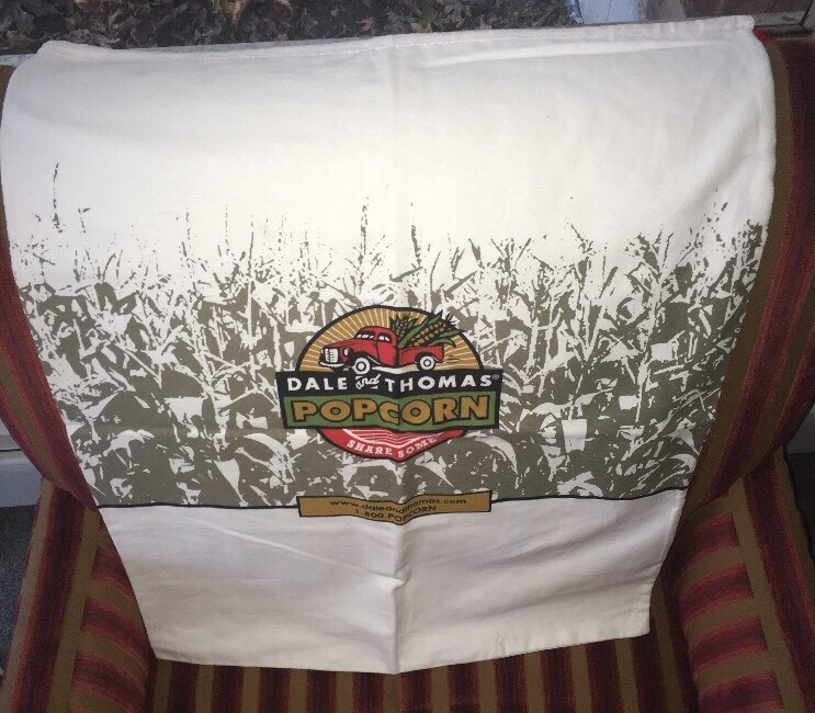 Dale & Thomas Canvas Popcorn Drawstring Extra Large Fabric Bag .