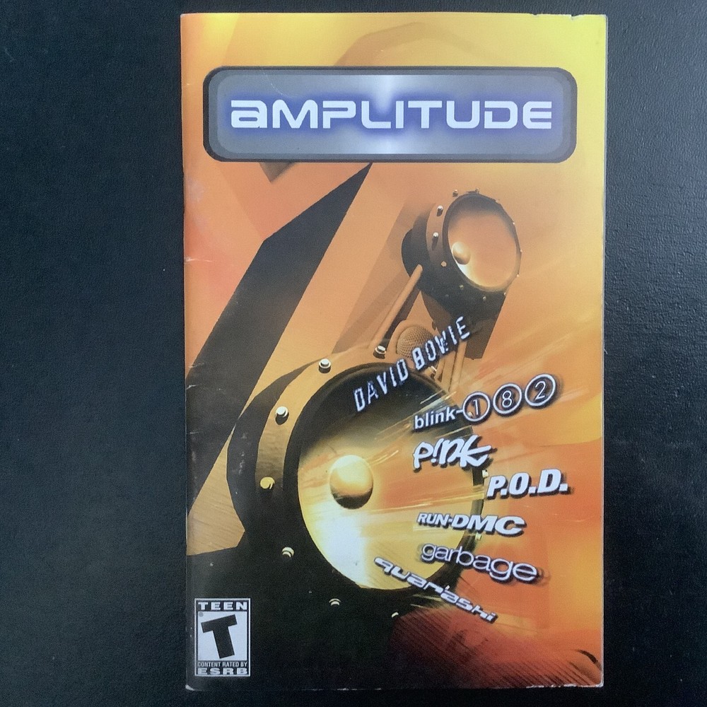 Ampiltude PS2 PlayStation 2 Instruction Manual Only
