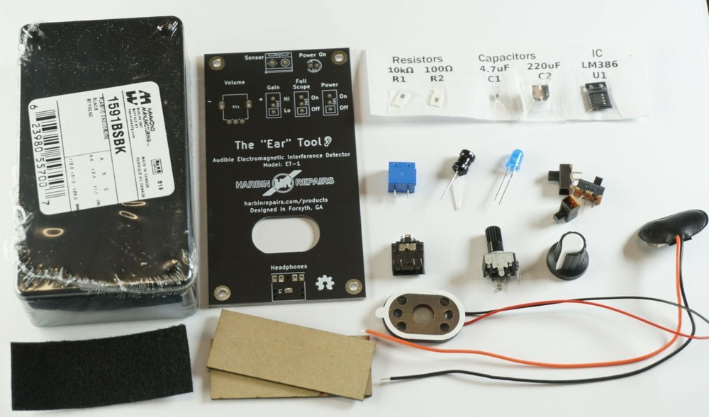 The Ear Tool Soldering Kit - An Audible Electromagnetic Interference Detector