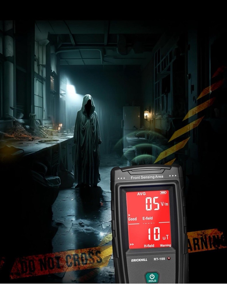 ERICKHILL EMF Detector, Rechargeable Digital Electromagnetic Field Radiation...