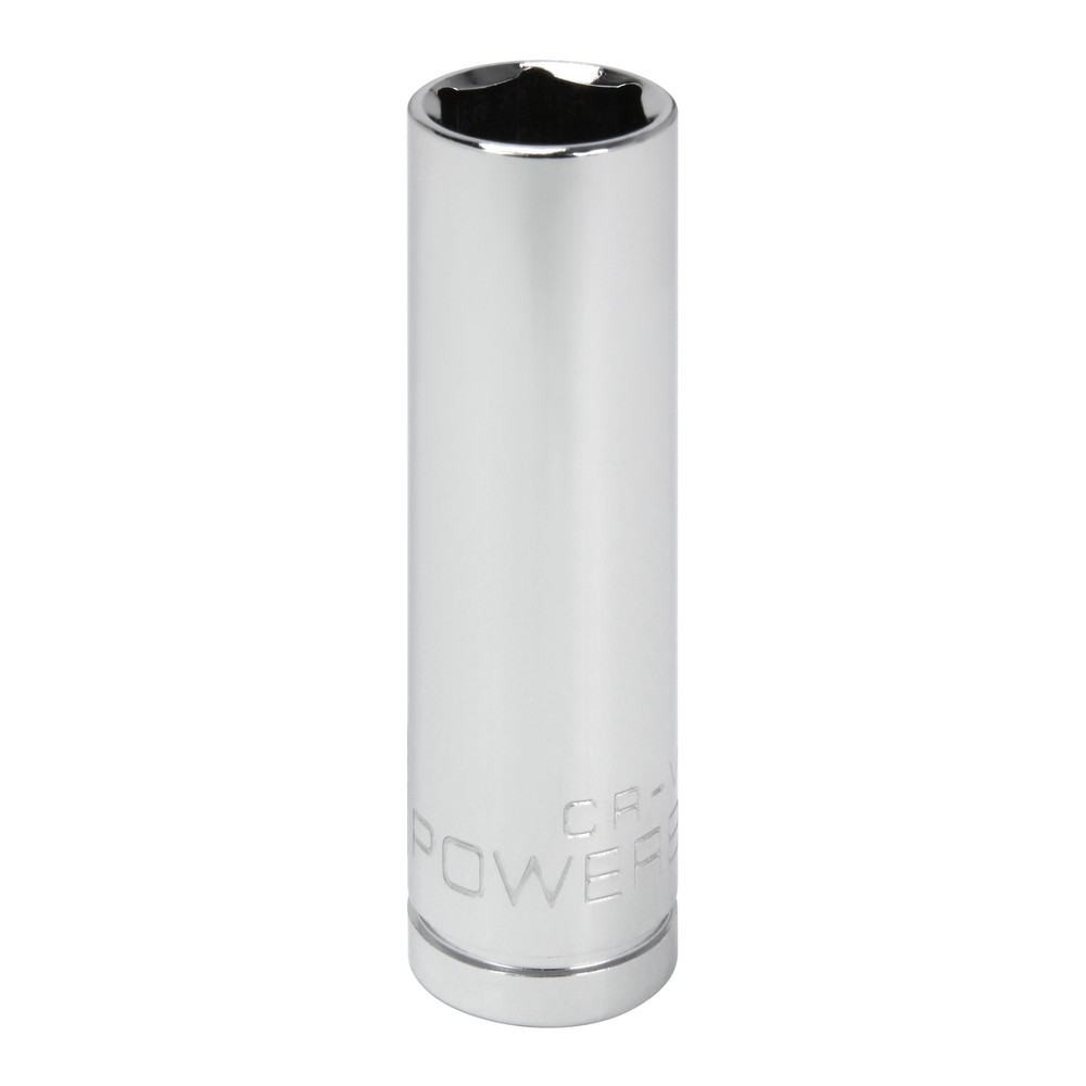 Powerbuilt 3/8 Inch Drive x 1/2 Inch 6 Point Deep Socket - 641202