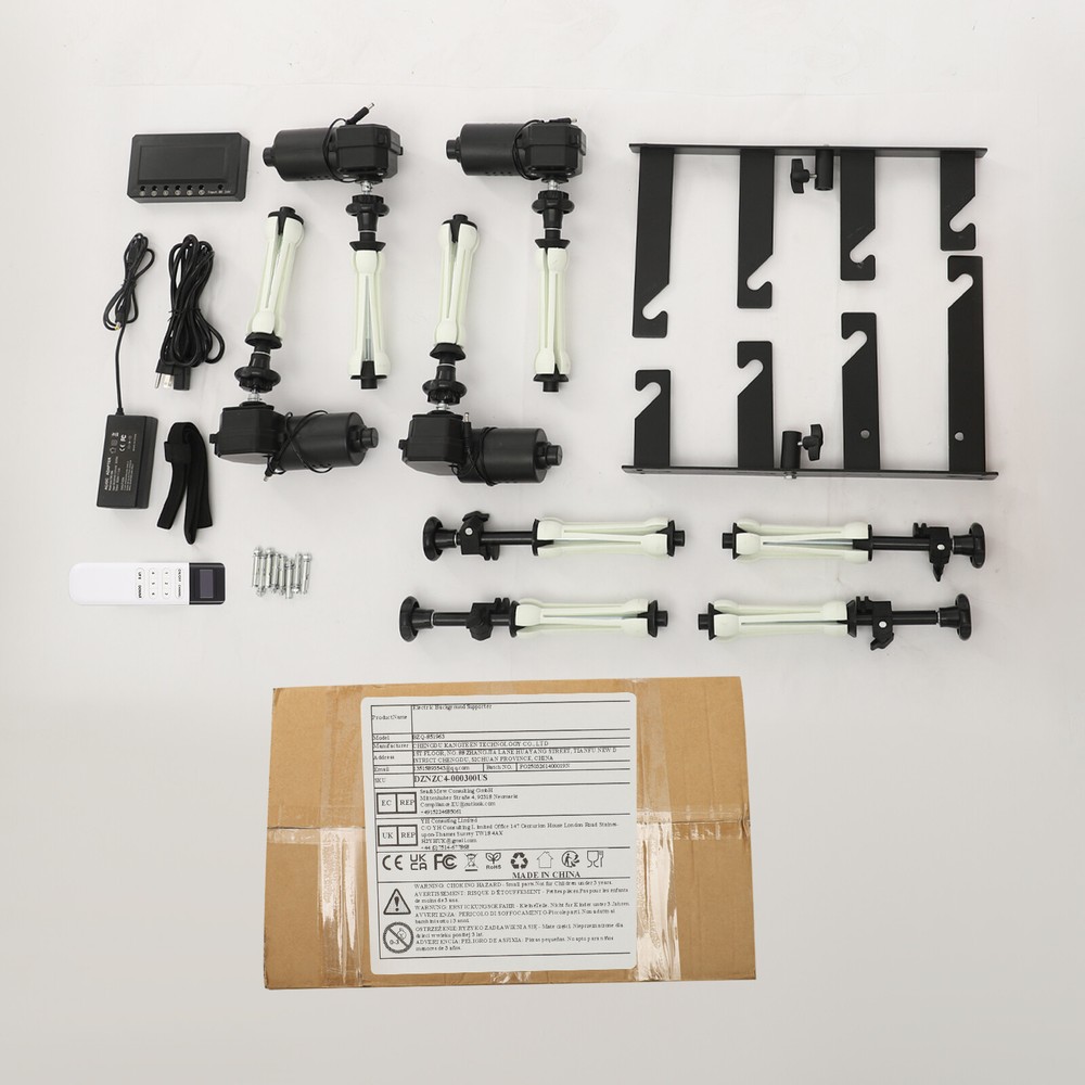 Photography Backdrop Support System Wall Mount Studio Background Stand 4 Roller