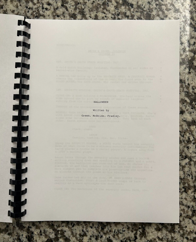 Halloween 2018 Horror Movie Script Reprint Full Screenplay Script