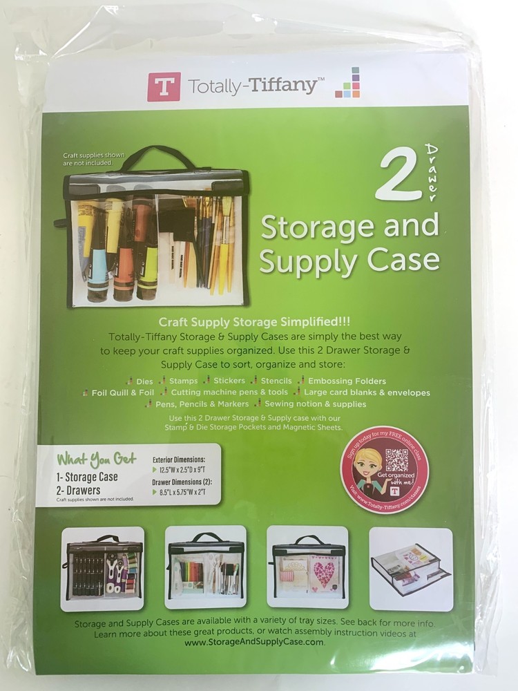 Totally Tiffany 2 DRAWER STORAGE & SUPPLY CASE