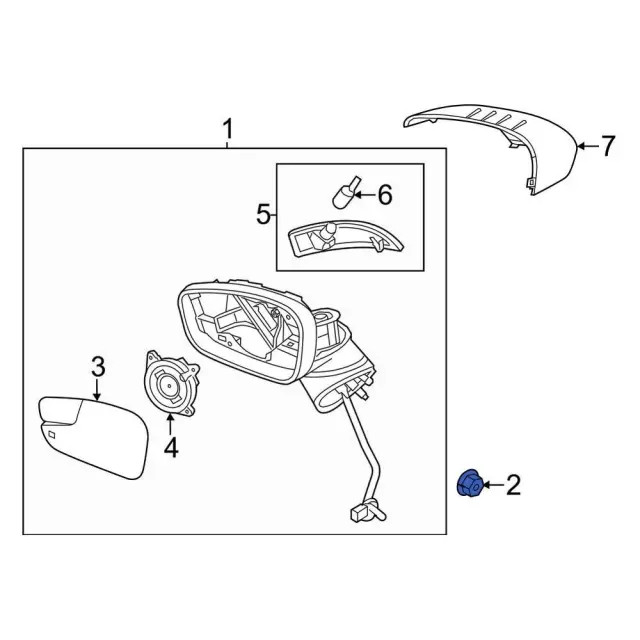 Genuine Ford Mirror Assembly Nut W520202S442