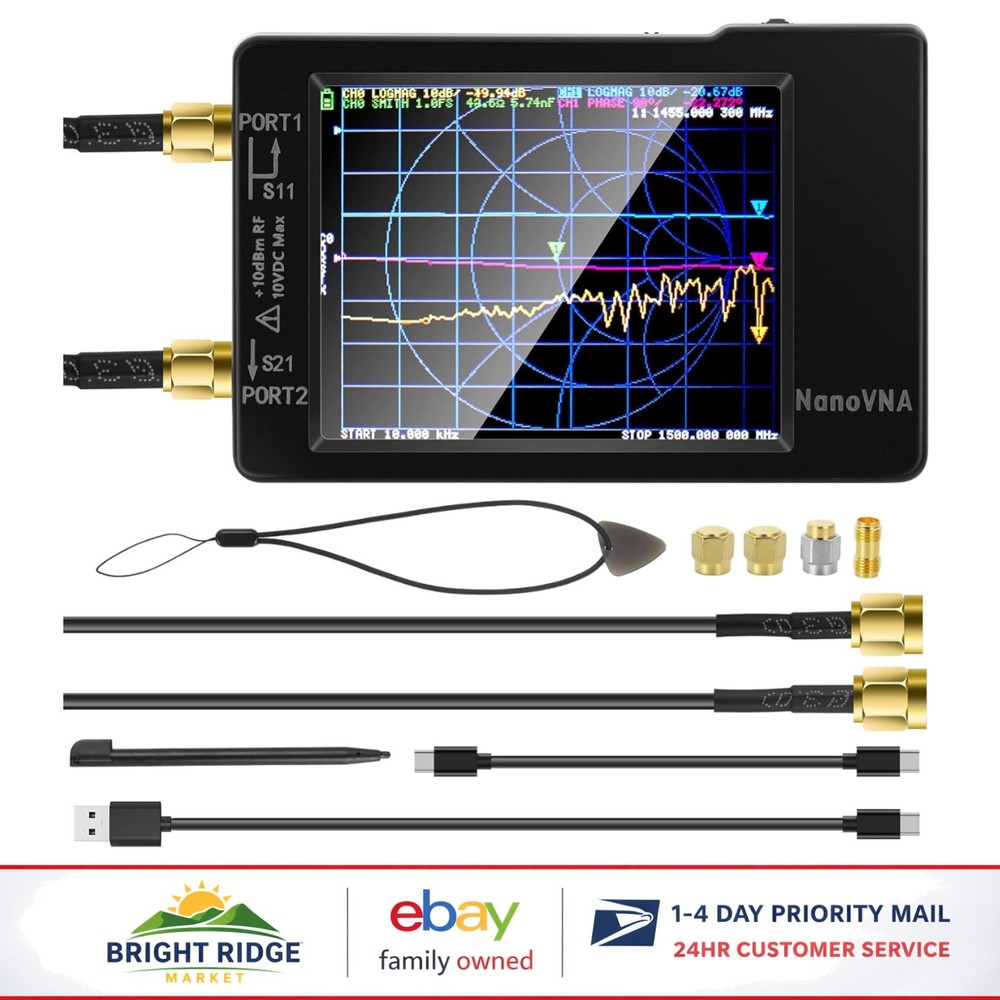 Compact 1.5GHz Antenna Analyzer with Improved Frequency Algorithm and HD Output