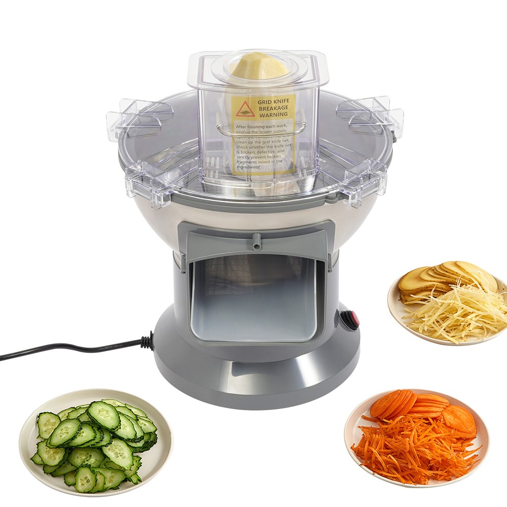 4-In-1 Electric Vegetable Dice Chopper Multifunctional Fruit Slice Processor