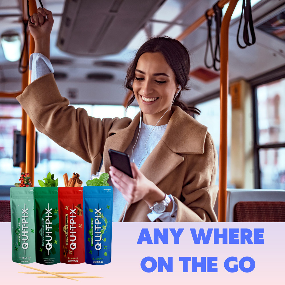 QuitPix to Help Quit Smoking Extra Thick Boosting Flavored Toothpicks 1 Pack