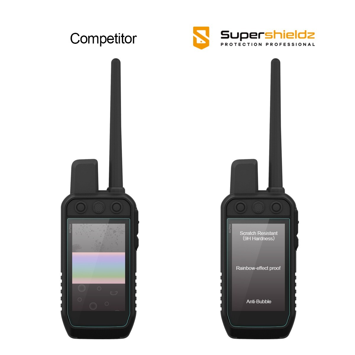 3X Supershieldz Tempered Glass Screen Protector for Garmin Alpha 300/ 300i
