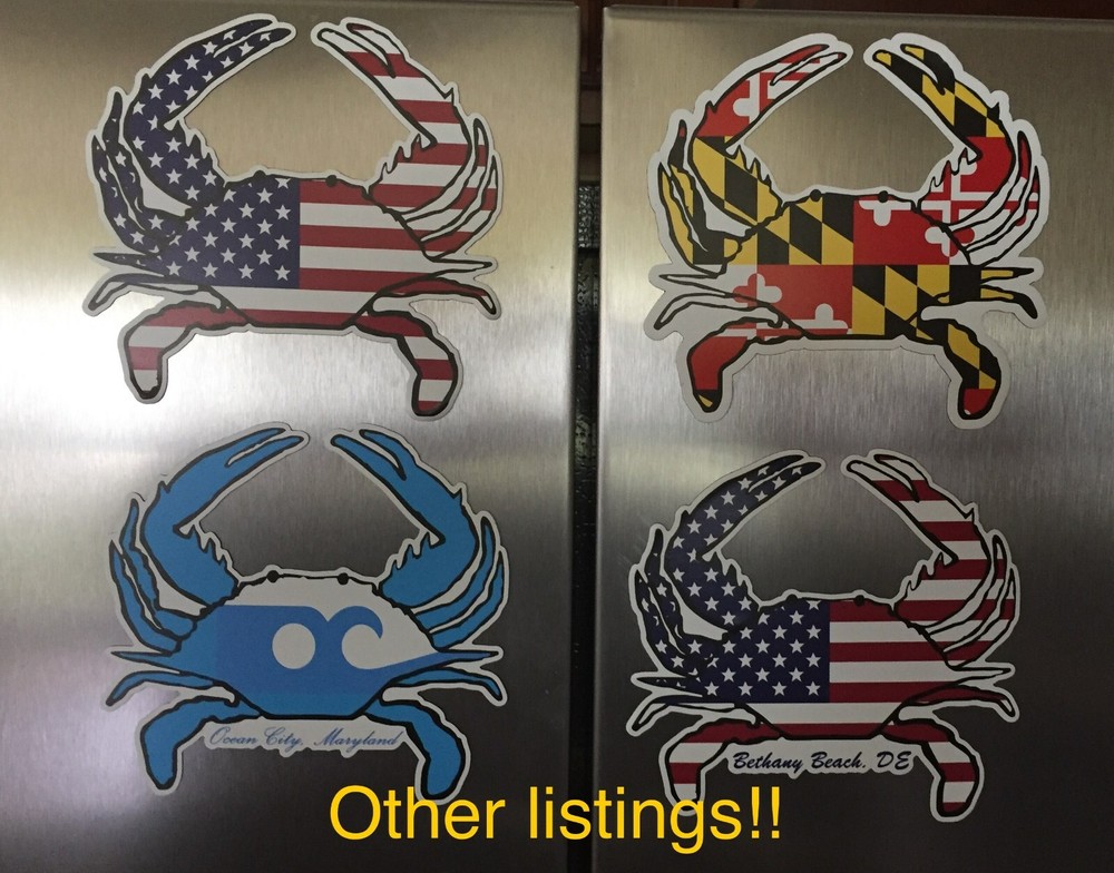 Maryland Flag Crab Shaped Magnet!!!