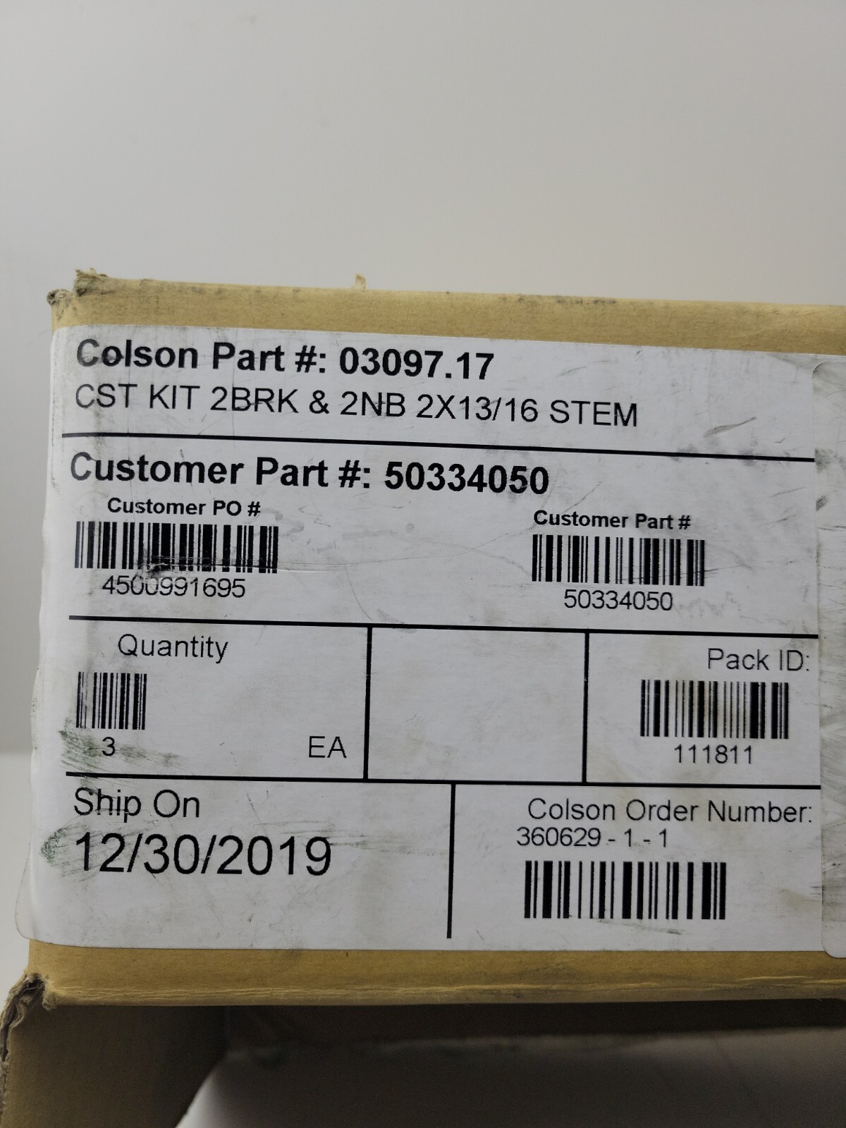 2" Replacement Caster Wheel Set Threaded Stud Colson Mfg Metro Shelf Chair Desk