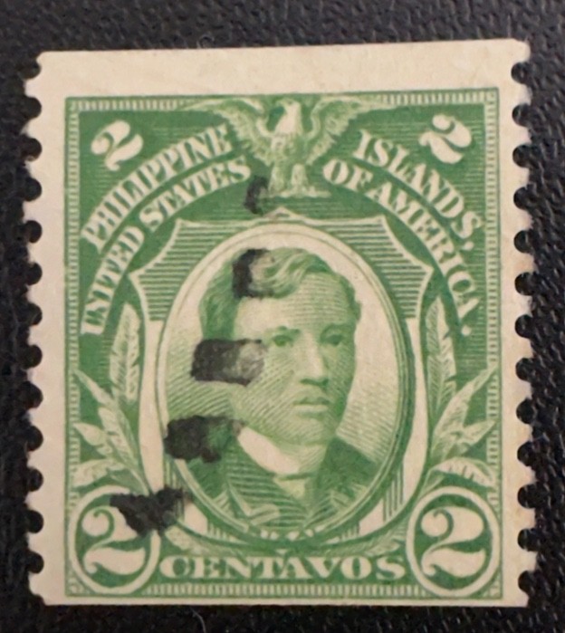Philippines Stamp #326 Used Perf 11 Vertically Coil Stamp 1928 Issue