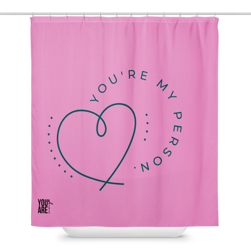 You Are Enough Pink Curtain
