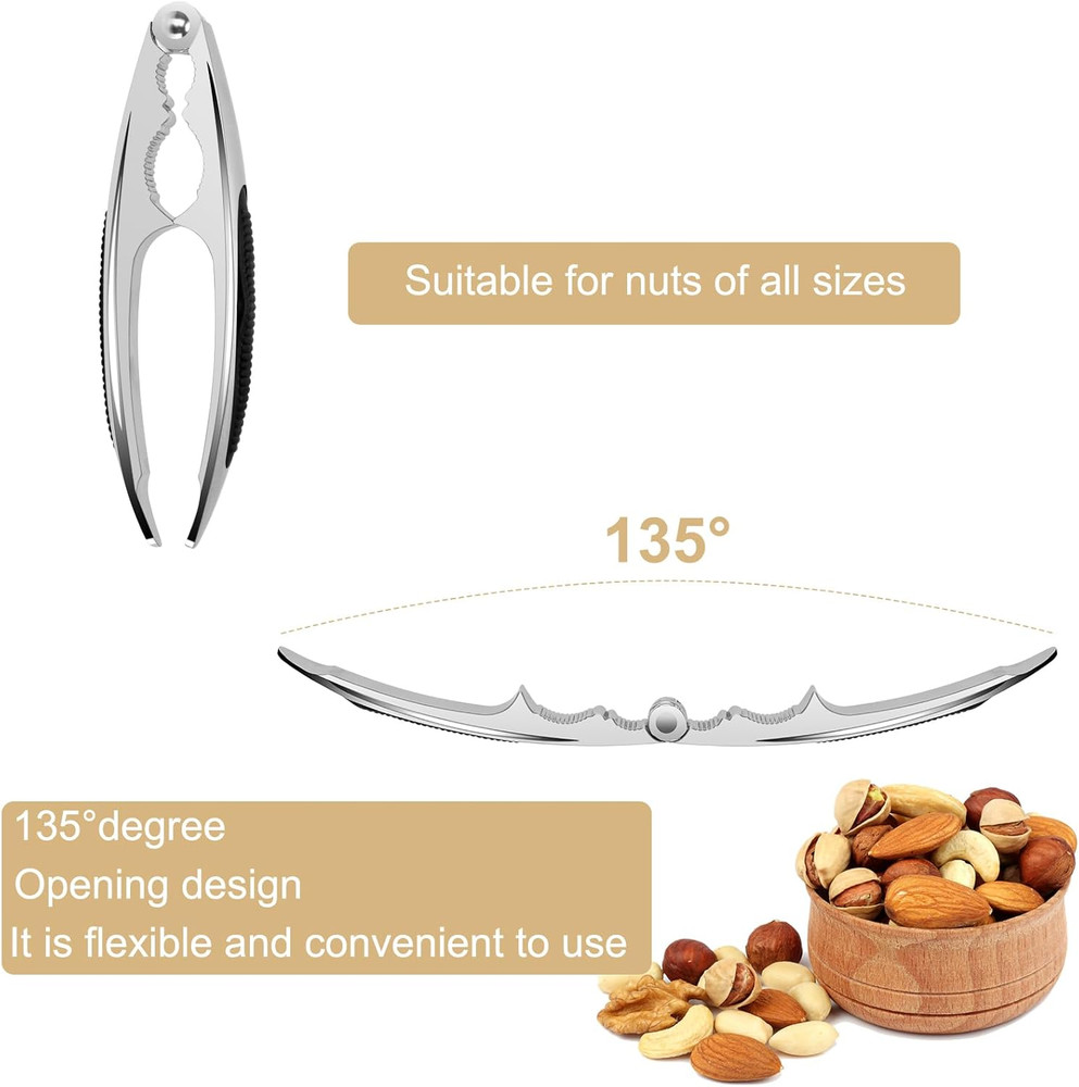 Nut Cracker Walnut Cracker Nutcracker for All Nuts Heavy Duty Nutcracker Tool wi