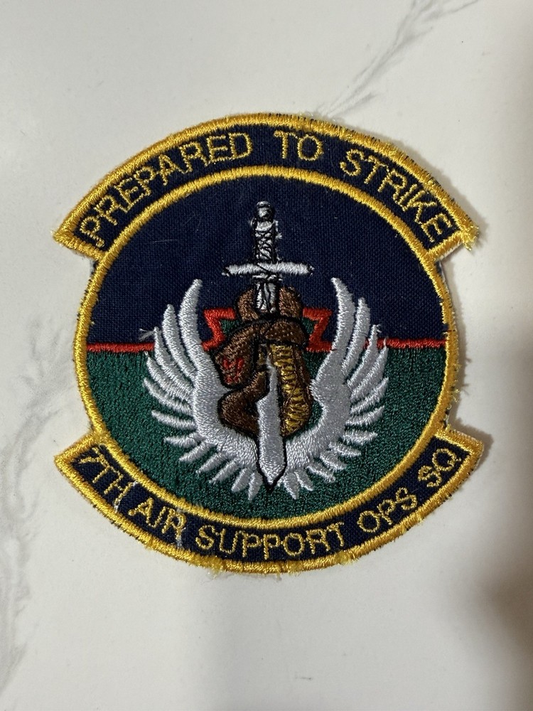 Original USAF 7th Air Support Operations Squadron - “PREPARED TO STRIKE” Patch