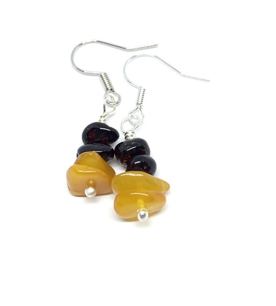 Genuine/Authentic Baltic Amber Handmade Earrings - BEAUTIFUL