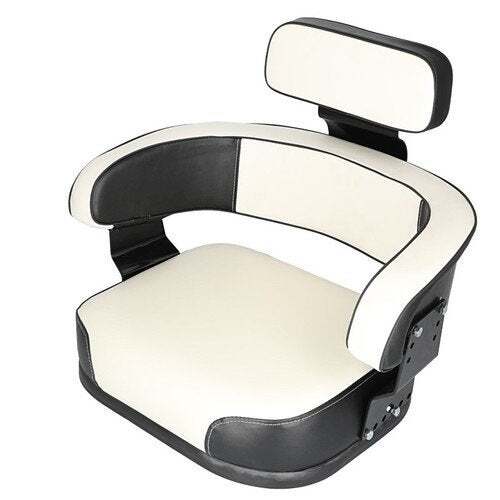 Seat Assembly - Restoration Quality Vinyl Black/White