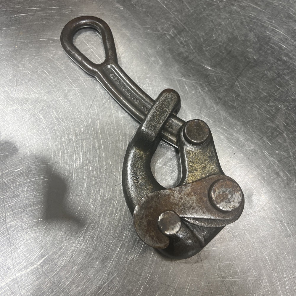 KLEIN TOOLS 1604-20L Cable Pulling Jaw Grip,5000 lb Used Surplus