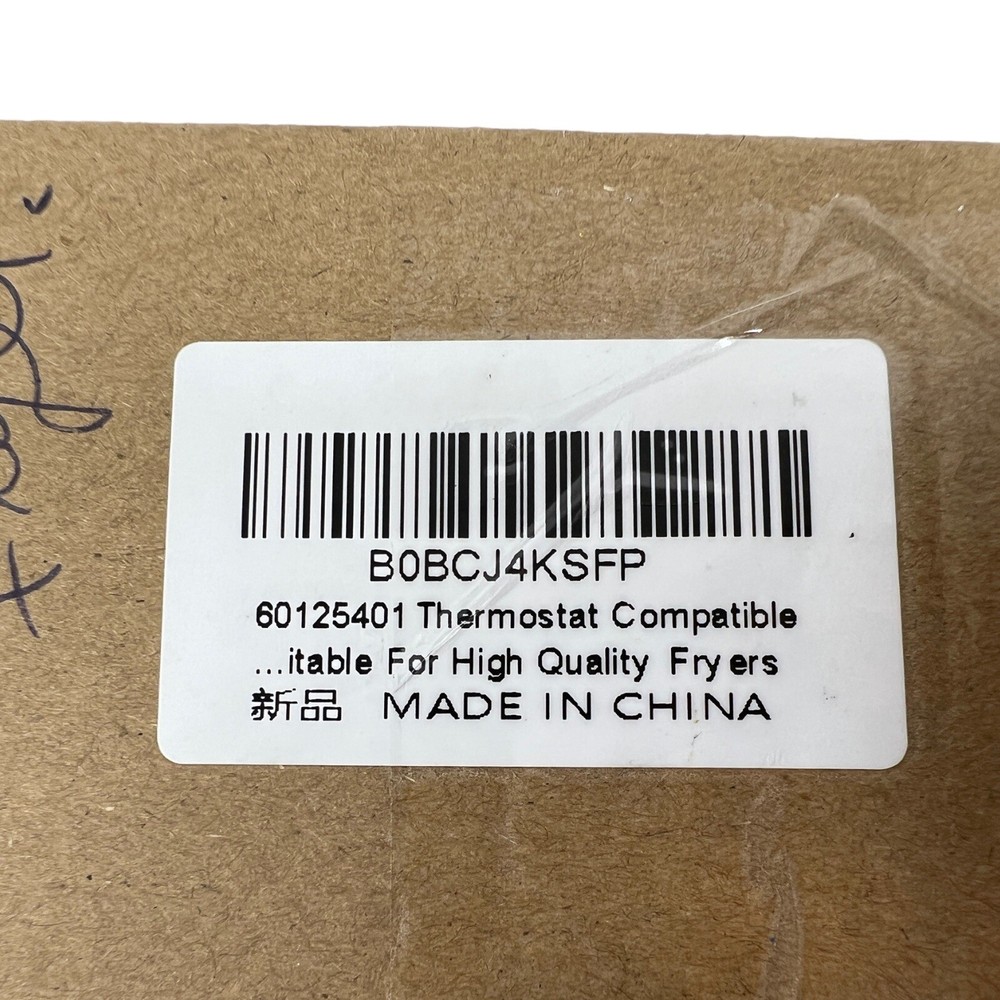 Deep Fryer Thermostat 60125401 Compatible *UNTESTED - SEE DESCRIPTION*