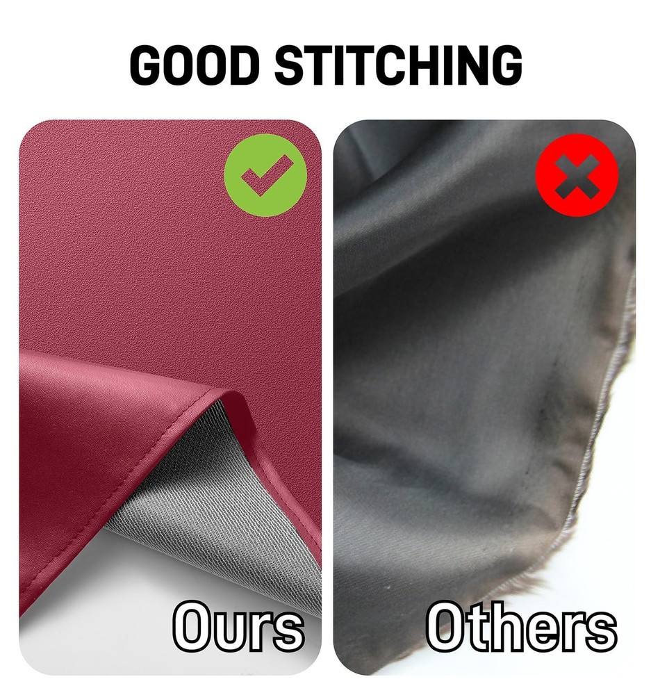 Vammcht Waterproof Apron with Comfortable Adjustable Bib, One Size, Red