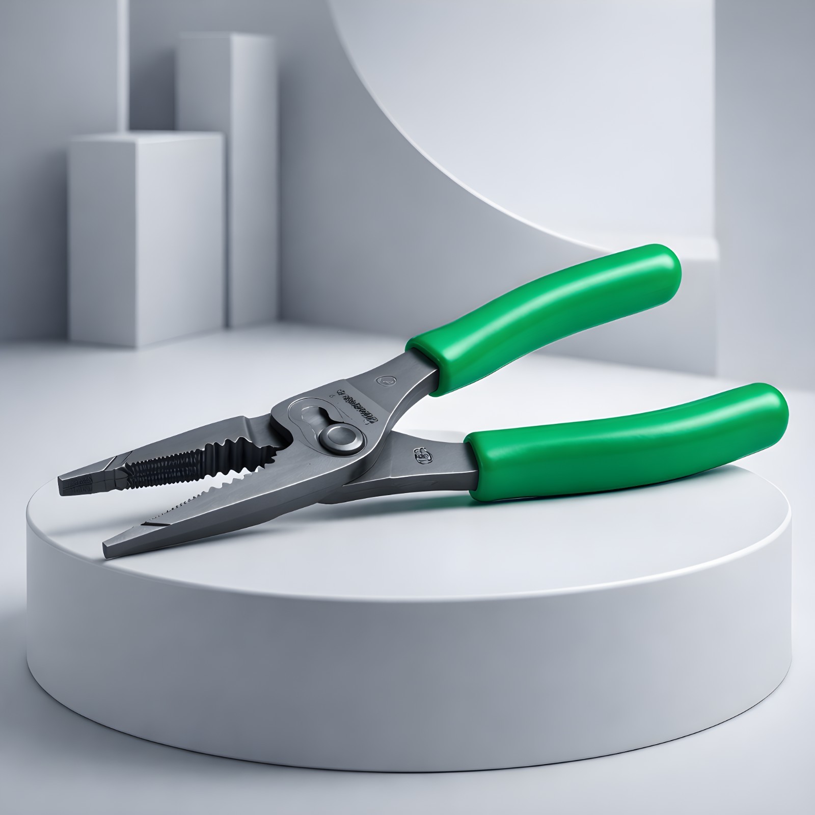 Snap On Tools 7" Long Nose Pliers 3 Slip Joint Talon Grip 57% More Power GREEN!!