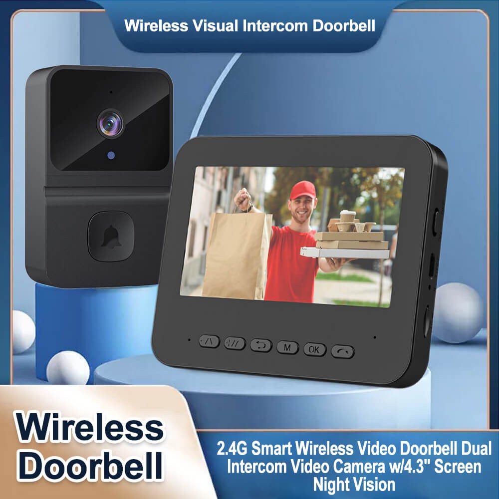 Wireless WiFi Video Doorbell Security Smart Phone Camera Door Bell Ring Intercom