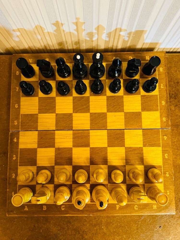 Vintage soviet Chess Wood ussr