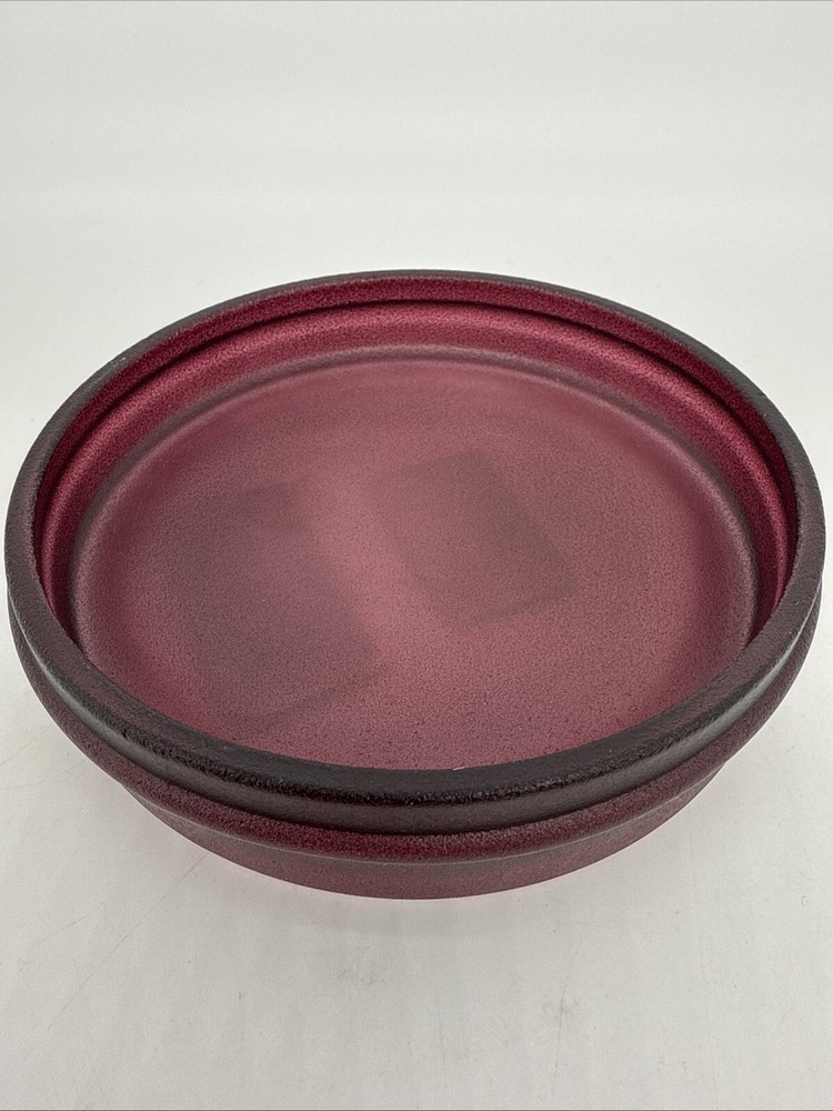 Bee & Willow Trinket Tray Crystallized 5.25” Diameter 1” Deep Textured New