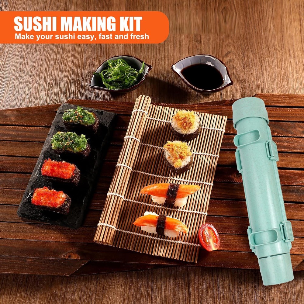 SmileTools Sushi Making Kit, Roller, Bazooka, Medium, Green